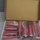 Raycare Flameless Candle with Remote Timer  9 Flickering Acrylic Battery Operated LED Pillar Candles with Embedded Star String for Valentine's Day, Home Decor, and as a Gift (Red)