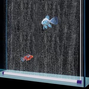 hygger 27.5 Inch Long Aquarium Bubble Bar, Ultra-Fine Quiet Oxygen Diffuser Bubble Curtain Wall, Self-Sinking Design Fish Tank Bubbler Decorations for Freshwater Saltwater