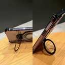 Magnetic case for iPhone 17 Air with Full Camera Lens Protection(Compatible with MagSafe),Military Shockproof Slim Electroplate Bumper Clear Cover Built-in Invisible Ring Stand, Purple