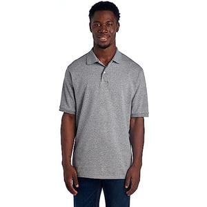 Jerzees Men's Short Sleeve Polo Shirts, Cotton Blend, Two Button Closure, Regular Fit, Sizes XL