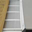 Fits 24x14 Duct Opening | Steel Return Air Filter Grille by Handua [Removable Door] | Vent Cover Grill | White | HVAC Cold Air Intake Grille | Out Dim: 26 5/8"W X 16 5/8"H