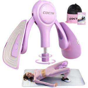 Thigh Trainer for Women, 15-70LB Adjustable Resistance Inner Thigh Exerciser for Pelvic Floor Muscle Repair, Thigh Workout Kegel Exercise Equipment for Shaping, Yoga & Weight Loss at Home Gym