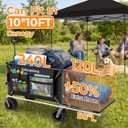 58" L Extender Collapsible Wagon, Extra Long with Tailgate