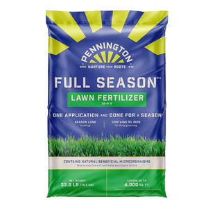 Pennington Full Season 33.6-lb 12000-sq ft 32-0-5 All Purpose Lawn Starter Fertilizer