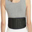 Adults Elderly Thermal Self Heating Magnetic Lower Back Support Belt Lumbar Brace Massage Therapy Stomach Waist Warmer Corset Posture Corrector Health Care Gifts ( Color : Black , Size : XXL/XX-Large) 