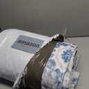 VIPBED 6x9 Area Rug, Washable Rug for Living Room Entryway Bedroom Kitchen, Vintage Medallion Carpet with Non-Slip Backing, Ultra-Thin Low Pile Boho Farmhouse Carpet for Home Decor, Blue