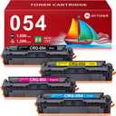 MYTONER 054 Toner Cartridge Set Compatible Replacement for Canon 054 054H CRG-054 for Color imageCLASS MF644Cdw MF642Cdw LBP622Cdw MF641Cw Printer 4 Pack High Yield Ink (Black Cyan Yellow Magenta) (054 Black Cyan Magenta Yellow)