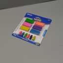 BAZIC Erasers + Pencil Top Set (12/Pack), Block Bevel Neon Color, Arrowhead Caps Tops, Latex Free, for Art Drawing School, 1-Pack