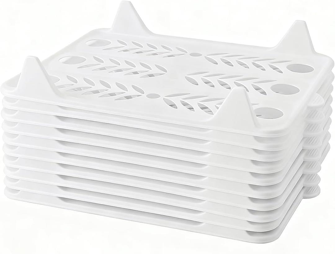 10 PCS T Shirt Organizer for Clothes Storage, Stackable Closet Organizer with Easy Access, Shirt Folder Board, Sturdy and Durable, Clothes Folder