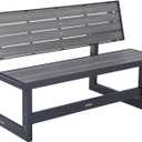 LIFETIME 60253 Outdoor Convertible Bench, 55 Inch, Harbor Gray