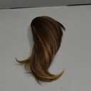 Ponytail Extension - 10" Short Claw Clip in Ponytail Hair Extensions Messy Bun Hair Piece Natural Soft Synthetic Straight Pony Tail Hair Pieces for Women - Chocolate Brown with Highlights