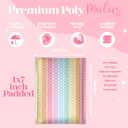 Pretty Package Store 4x7 Designer Bubble Poly Mailer 25 Pack Heavy Duty Waterproof Self Seal Shipping Bags for Small Business Large Mailing Envelopes Bulk Tear Resistant Padded