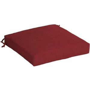 Arden Outdoor Seat Cushion, 19 x 19, Rain-Proof, Fade Resistant Ruby Red Leala