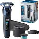 Philips Norelco Shaver 7800, Rechargeable Wet & Dry Electric Shaver with SenseIQ Technology, Quick Clean Pod, Charging Stand, Travel Case and Pop-up Trimmer, S7885/85 (Navy/Black)