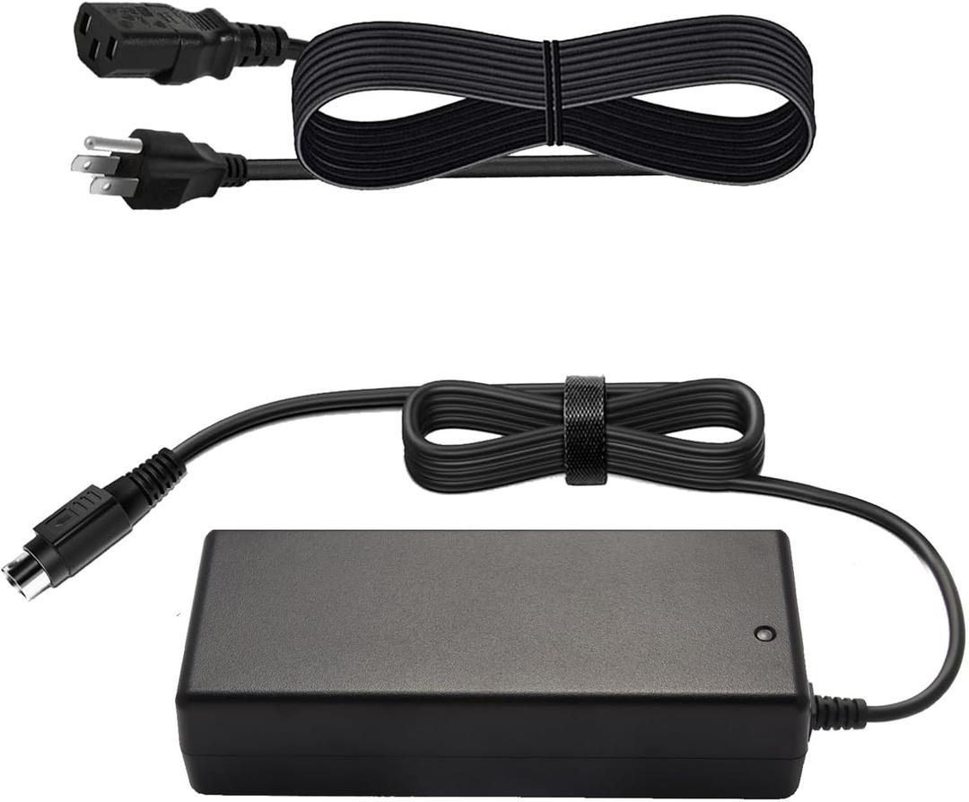 4-Pin DIN 24V AC/DC Adapter Replacement for MW Mean Well GS160A24-R7B GST160A24 GS160A24-R7BGU GST160A24-R7B GSM160B24 GSM160B24-R7B DC24V 6.66A 6.67A 160W 24VDC 24.0V Power Supply Charger