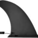 9" Paddle Board Fin Replacement Universal, Nylon Fiberglass Reinforced, No-Tool Installation, Single Center Fin for Most Inflatable SUPs, Surfboard, Stand-up Paddleboard, Longboard
