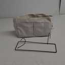 Bedside Storage Basket, Door Hanging Organizer, Storage Bag for Books, Phones- for Office, Home Storage-White