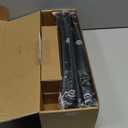 IFELS 2 Pack Heavy Duty Curtain Rods for Windows 48 to 84 Inch, 1 Inch Black Curtain Rods Set of 2 Pack for Outdoor, Farmhouse, Bedroom, Adjustable Easy Install Drapery Rod (A2,Black,30"-90"-2Pack)