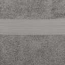 Amazon Basics 6-Piece Fade-Resistant 100% Cotton Towel Set for Bathroom, Soft and Absorbent, 2 Bath Towels, 2 Hand Towels, 2 Washcloths, Gray