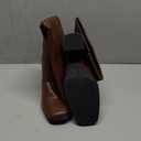 QIY Knee High Boots Women Chunky Heel Square Toe Tall Boots Women Heeled Size Zipper Long Boots, Size 8.5US