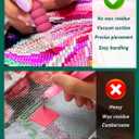 Minyii Diamond Painting Pen,Electric 3 Level Suction, for Setting AB Stones Without Wax, Painting Accessories with Storage, for All Anyone who Loves Diamond Painting - Light Pink