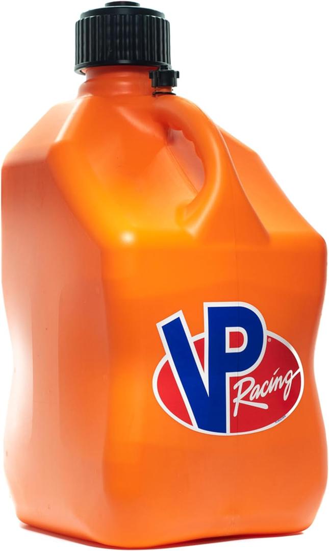 VP Racing 3572-CA Motorsport Jug - Orange, 5.5 Gallon Racing Fuel Jug, High Density Polyethylene