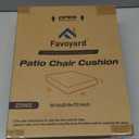 Favoyard Patio Chair Cushions 19 x 19 x 3 Inch Waterproof Outdoor Seat Cushions for Patio Furniture 3-Year Color Fastness Garden Sofa Couch Pads with Handle & Adjustable Straps Set of 2, Dark Grey