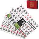 Aceshmir Mahjong Tile Set, 146pcs Chinese Mahjong Set Quality Mah Jong Tiles with Exquisite Storage Box Easy to Carry, Instructions Include Mah Jongg Sets for Family & Friends Gatherings (1.18*0.88*0.67 Inch)