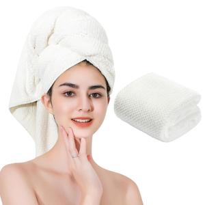Microfiber Hair Towel Quick Dry Hair Towel Hair Drying Towels Suitable for All Kinds of Hair Ultra Absorbent Long and Thick Hair 24X48inch White (1pcs)