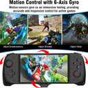 Switch Controller for Switch/OLED Controller One-Piece Joypad with Adjustable TURBO Ergonomic Full Size Handheld Mode Grip with Dual Vibration 6-Axis Motion Control/USB.