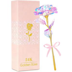 Befinr Mothers Day Rose Gifts for Mom, Women Mom Gifts for Brithday, Galaxy Glass Rose Forever Preserved Flowers Eternal Crystal Roses Mother's Rose Gifts for Grandma Daughter Wife Girlfriend