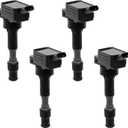 Ignition Coil Pack Set of 4Pcs Compatible with Hyundai Elantra Sonata Kona Kia Forte Optima 2.0L & More Replaces# 27300-2E601, UF816