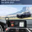 PZK Car Phone Holder for BMW X3 2018-2021/ BMW X4 2019-2021 Accessories 10.25/10.3-Inch Screen Fixed Clip Compatible with Magsafe Phone Mount with Sunglasses Storage Box 360 Rotation Not Affect Vent