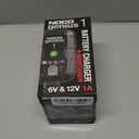 NOCO GENIUS1: 1A 6V/12V Smart Battery Charger  Automatic Maintainer, Trickle Charger & Desulfator with Overcharge Protection & Temperature Compensation  For Lead-Acid & Lithium Batteries