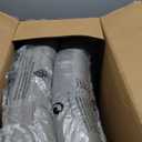 OLIXIS Criss Cross Chair Without Wheels, Cross Legged Office Chair, Armless Wide Vanity Desk Chair with Comfy PU Leather& Back - Swivel for Home Office Bedroom, Gray (Grey)