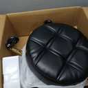 YEEZEE Rolling Stool Heavy Duty 450lb, Adjustable Stool with Wheels, Black, 19 inches