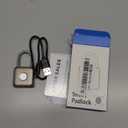 Fingerprint Padlock eLinkSmart Combination Lock Keyless Locker Lock for Gym Locker Backpack Suitcase Luggage Small Metal Gym Padlock P8 Gray