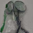 10mm Motorcycle Black and White Round Handlebar Rear View Side Mirrors, Compatible with Kawasaki Honda Suzuki Street Bike Cruiser Chopper