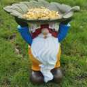 Garden Gnome Bird Feeder - Weatherproof Outdoor Decor for Yard & Patio