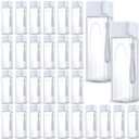 Mifoci 30 Pcs Water Bottle Bulk 17 oz Plastic Sports Water Bottles for Kids Adults Reusable Leak Proof Portable Drink Container Large for School Classroom Travel Camping Fitness Office(White)