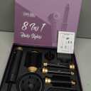 8 in 1 Hair Dryer Air Styler, Hair Dryer with Diffuser, 110000 RPM High Speed Air Styler Wrap, Blow Dryer Brush Set Includes Diffuser & Auto Curler, Fast Drying Styling, Volumizing, Straighten