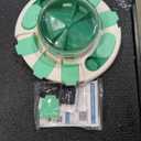 Potaroma Dog Puzzle Toy 2 Levels, Slow Feeder, Pup Food Treat Feeding Dispenser for IQ Training and Entertainment for All Breeds (Green White)