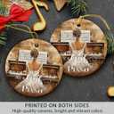 3 x Piano Ornament 2025 - Piano Ornaments for Christmas Tree, Music Gifts for Girls, Women, Friends, Teacher - Ceramic Ornament for Christmas Tree Decorations