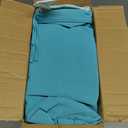 Chaise Lounge Cushions Outdoor, 72"x21"x3" Triple-Waterproof Outdoor Chair Cushion with Removable Cover, 4 Adjustable Ties Lounge Chair Cushions for Outdoor Furniture, Teal