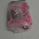 Vorspack Clear Backpack - Transparent Backpack with Reinforced Bottom & Multi-pockets for College Workplace Security - Pink (Large)