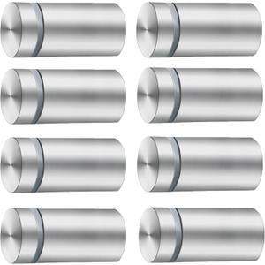 MTRSOCHO Standoff Screws for Acrylic 1x2 Inches Stainless Steel Sign Standoff Wall Mounts for Hanging Acrylic Picture Frame, 8 Pack