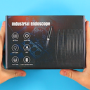 Kinpthy Endoscope Camera with Light,1920P HD Borescope Tools with 8 Adjustable LED Lights, Endoscope with Semi-Rigid Snake Camera, Inspection Borescope for iOS and Android-16.4ft Single Lens