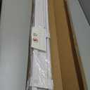 Blinds for Indoor Windows 1" Vinyl L-Shaped Slats Cordless Mini Blinds for Home, 43" W  48" H - White