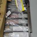 Cumbor 29.7-46" Baby Gate for Stairs, Mom's Choice Awards Winner-Auto Close Dog Gate for the House, Easy Install Pressure Mounted Pet Gates for Doorways, Easy Walk Thru Wide Safety Gate for Dog, Brown