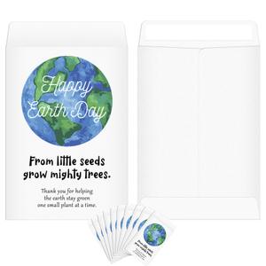 Spakon 200 Pcs Earth Day Giveaways Seed Packets Bulk for Earth Day Gifts Self Adhesive Seed Envelopes Environmental Favors for Events (No Seeds)